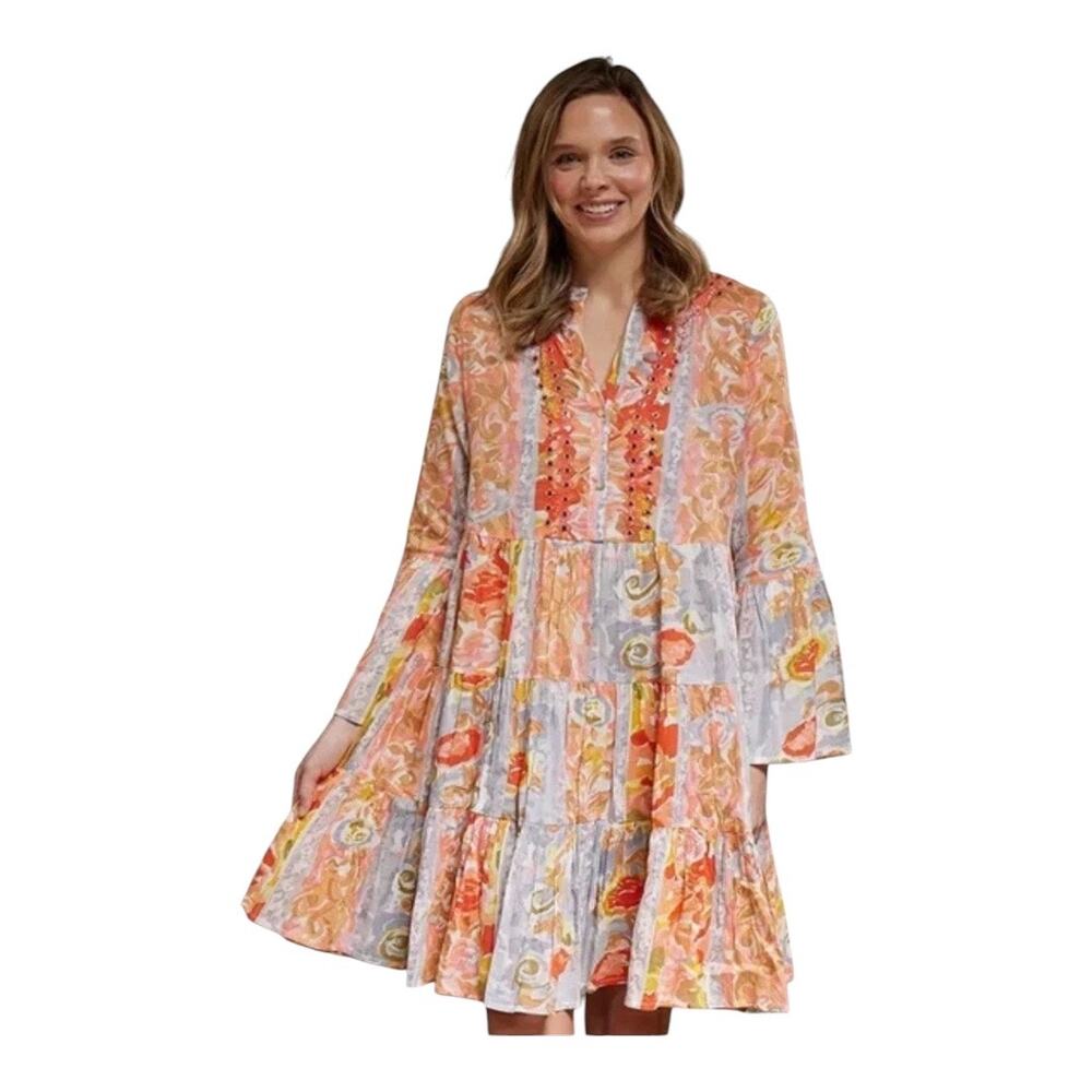 Sweet Magnolia Dress Women Medium 100% Cotton